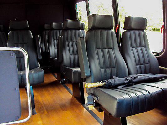 Mini Bus 14 Passenger Interior