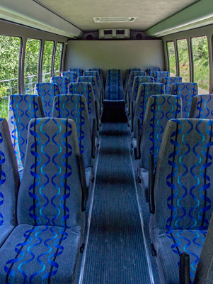 28 Passenger Four Wheel Drive Interior