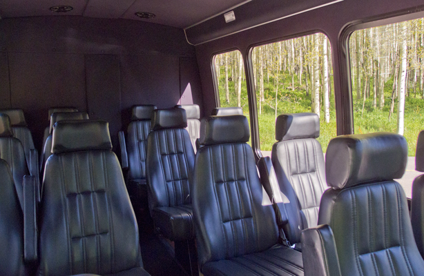 14 Passenger Mini Bus Interior